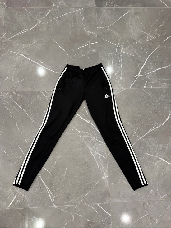 adidas Pants - adidas Black Jogger Pants with White Side Stripes